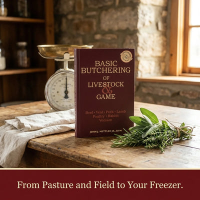 Basic Butchering of Livestock & Game: Beef, Veal, Pork, Lamb, Poultry, Rabbit, Venison by John J. Mettler